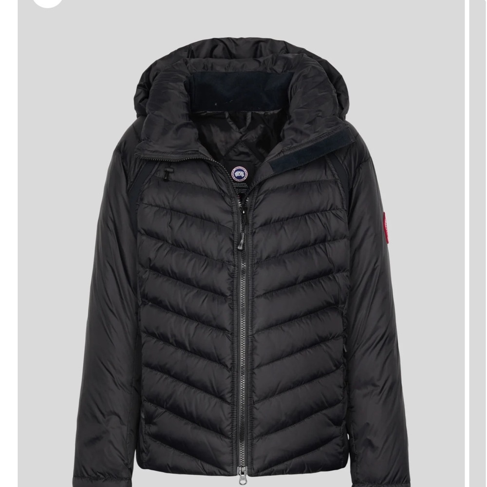 Canada Goose Black Hooded Puffer Jacket
